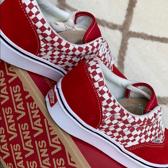 VANS COMFYCUSH ERA TEAR CHECKERBOARD Red/Trwht Men - Picture 11 of 16